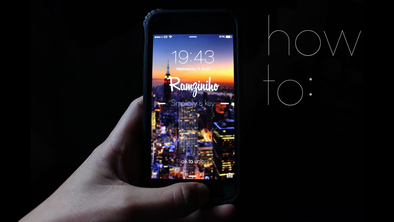 How to create a custom iPhone  wallpaper  TUTORIAL  YouTube