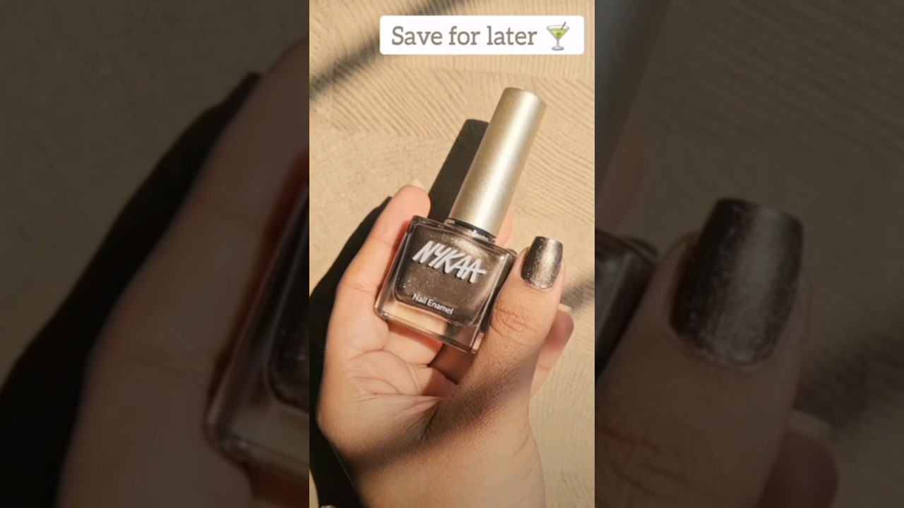 Nykaa festive glitter nailpolish//Cocktail Tosat🍸 💅//Nykaa nail polish