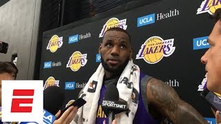 LeBron James on Lonzo Ball and Rajon Rondo: 'They were just born to be point guards' | NBA Interview