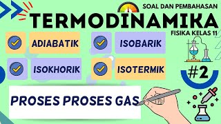 Termodinamika Fisika Kelas 11 || Problem Set 2 : Proses Proses Gas Pada Termodinamika