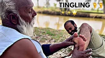 ASMR FEET & LEGS CARE MASSAGE MEN FOR TINGLING & PAIN RELIEF | FOOT REFLEXOLOGY ASMR | LEG MASSAGE