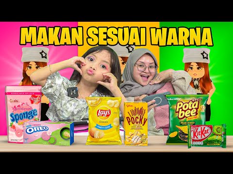 LEIKA MUKBANG SESUAI WARNA PILIHAN 😱😨 EAT SOME COLOR FOOD [ROBLOX INDONESIA]