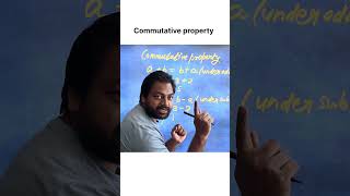 What is commutative property #class9maths #education