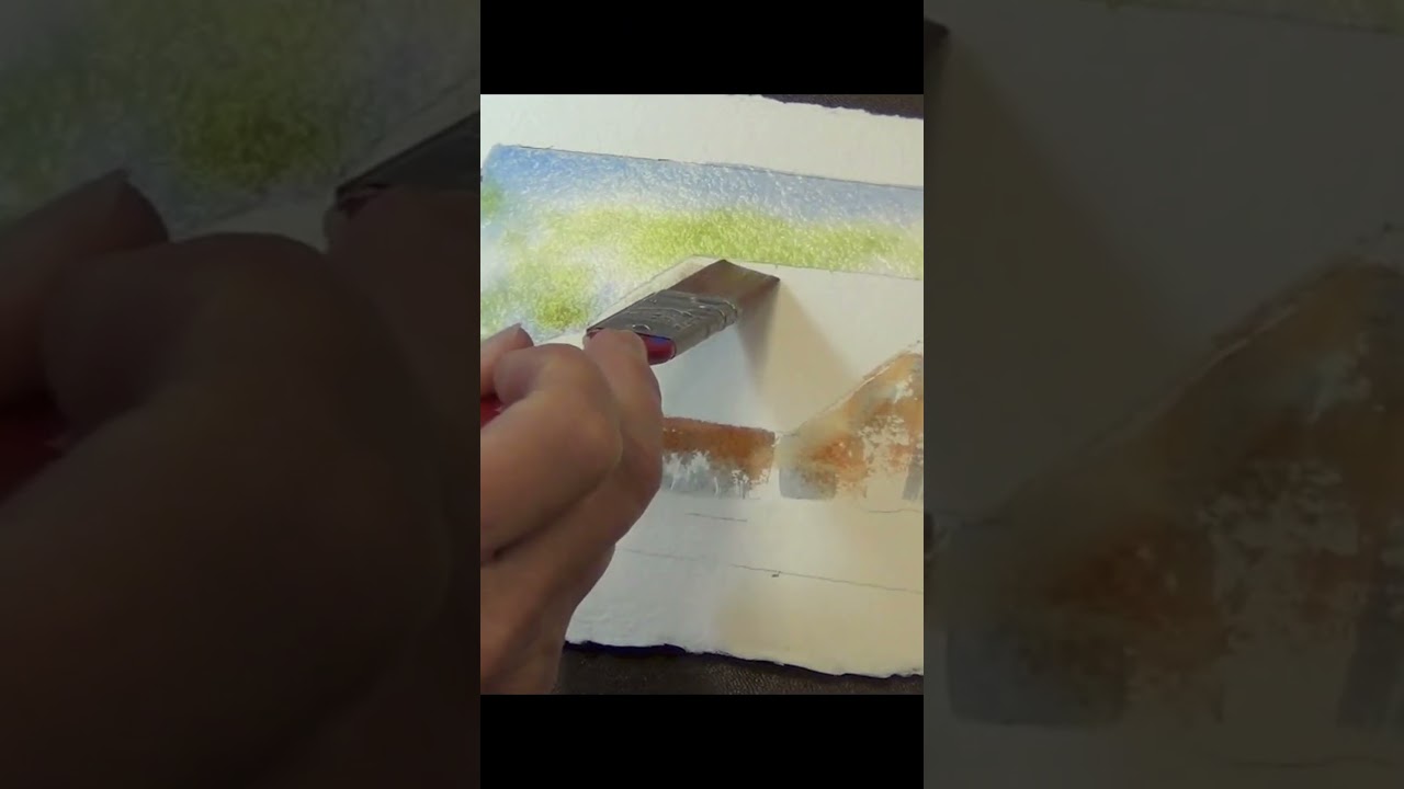 Paint a Red Barn with Easy Watercolor Techniques