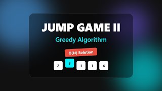Jump Game II - Greedy Algorithm Solution Explained (LeetCode 45)