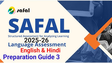 SAFAL KSA 2025-26 PREPARATION GUIDE ENGLISH & HINDI #safalksa #cbsesafal #safal202526 #safalenglish