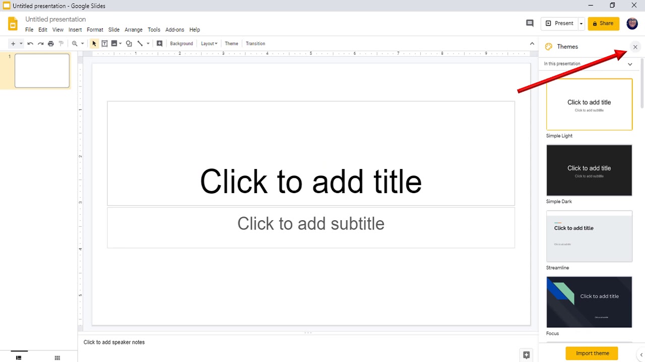 google slides blank presentation