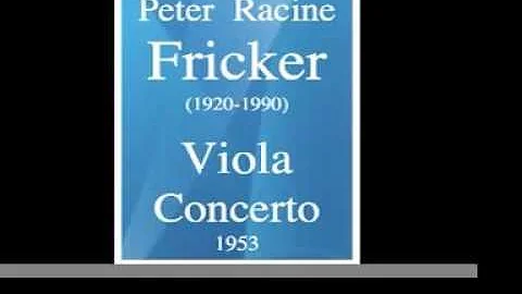 Peter Racine Fricker (1920-1990) : Viola Concerto ...