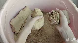 Yellow 💛 New mud dry crumbling|satisfying crumbling|oddly satisfying|ASMR|new ASMR crumbling video 💛