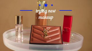 NEW YSL, LOUBOUTIN, VALENTINO MAKEUP l LUX GRWM