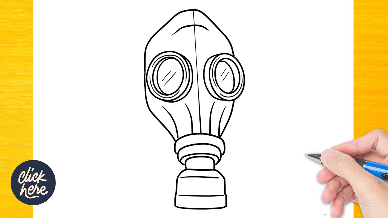 How to draw Gas Mask - Gas Mask Drawing Ideas