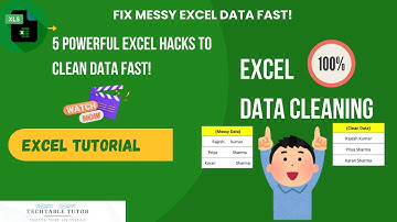 Excel Data Cleaning Tips 🔥 | 5 Powerful Hacks to Fix Messy Data Like a Pro! #excel