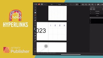 Adding hyperlinks In affinity publisher iPad Pro