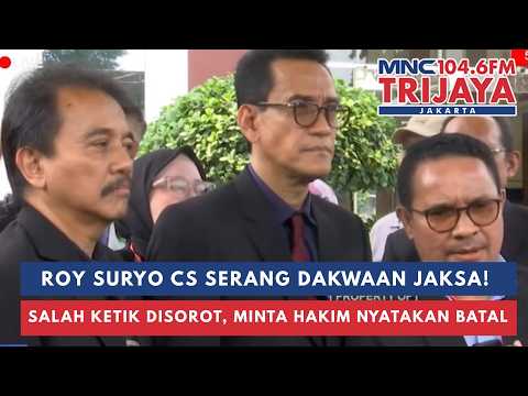 Roy Suryo Cs Panas! Sorot Jaksa Salah Ketik Dakwaan, Minta Hakim Batal Demi Hukum | Trijaya