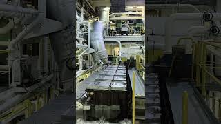 Starting of ships main engine 🚂⚓⛵#merchantnavy #ship