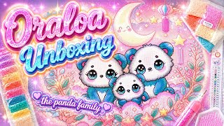 DIAMOND PAINTING ORALOA UNBOXING - The Panda Family 🐼❤️ cuter