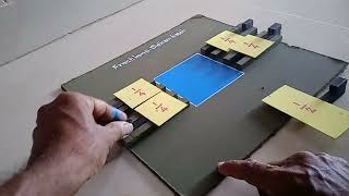 fraction maths working model - (Ramnad Saravanan)