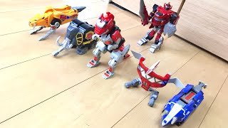 【DX Power Rangers #1】初恐竜モチーフ⁉︎ 大獣神で遊んでみた