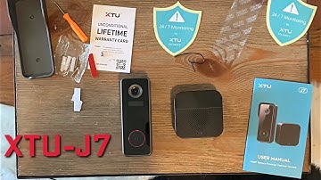 Unboxing And Setup Of The XTU J7 1080P Wireless WiFi DoorBell With Chime