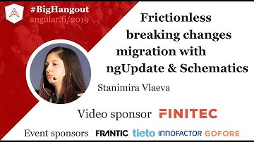 Stanimira Vlaeva: Frictionless breaking changes migration with ng update & Schematics