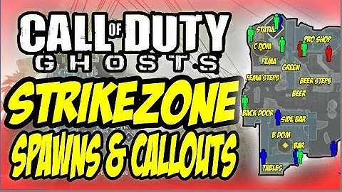 COD GHOSTS SPAWNS -  STRIKEZONE SPAWNS CALLOUTS & KEM STRIKE