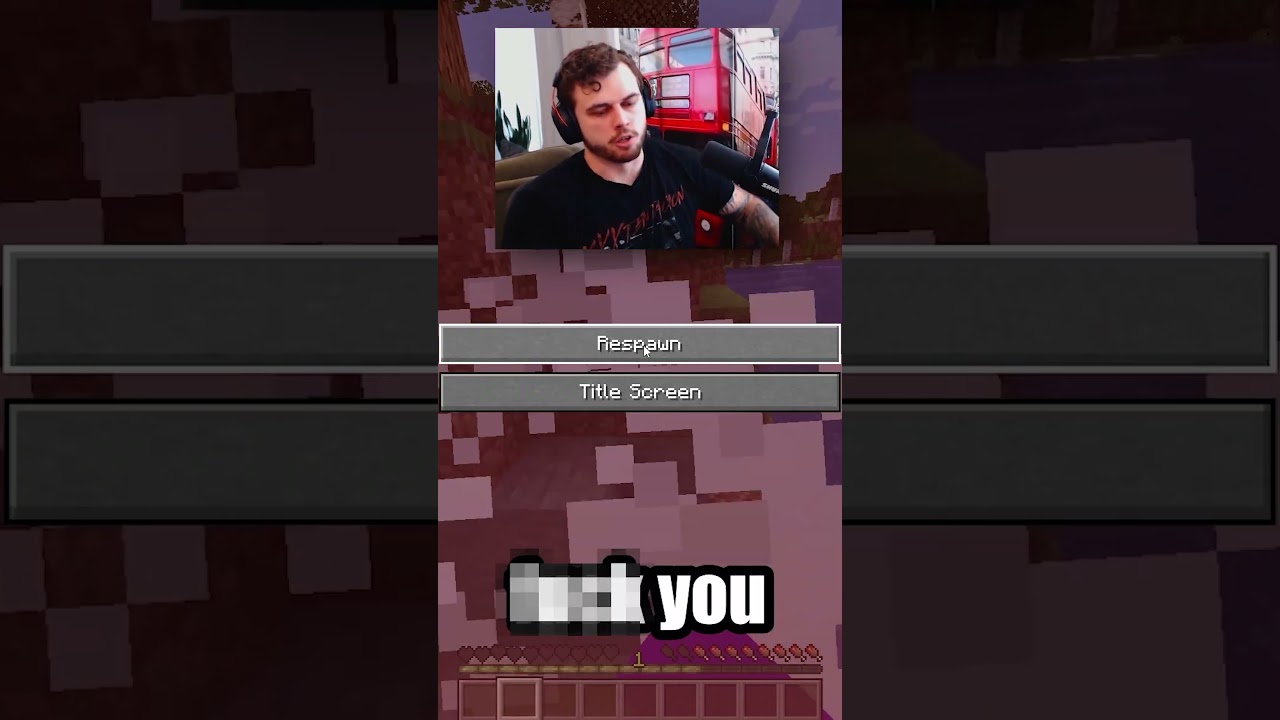 If I say the letter "A" I explode in Minecraft