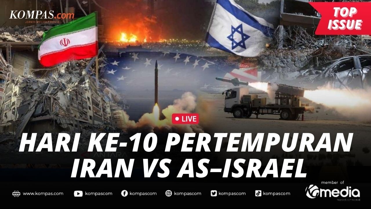 [LIVE] - Hari ke-10 Perang Iran Vs AS-Israel, 30 Pangkalan Minyak Teheran Digempur