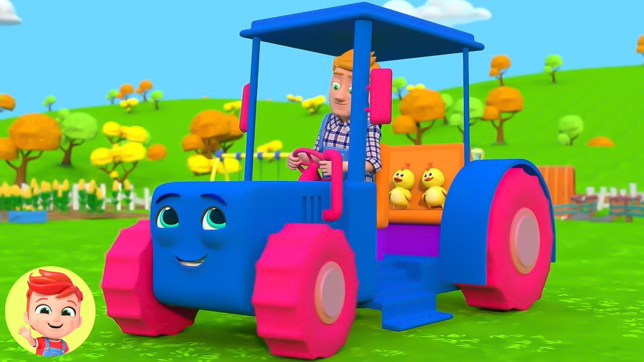 Ruedas del Tractor con Rimas Preescolares Educativas