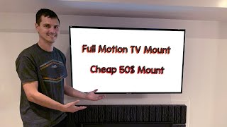 full motion tv wall mount installation guide [Amazon link]