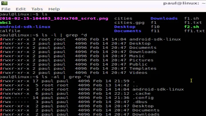 How to list only directories in Linux