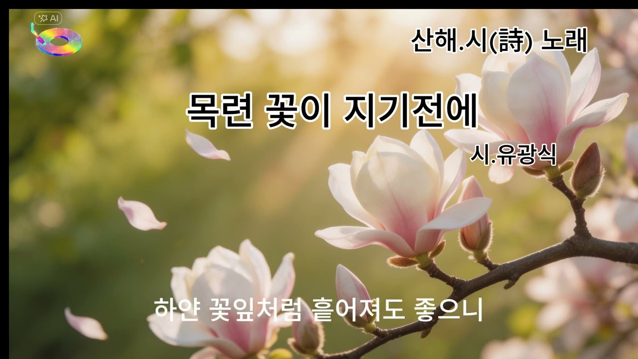 목련꽃이 지기 전에-시를 좋아하는 산해