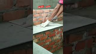 skill pasang keramik bangku taman #keramik#shorts