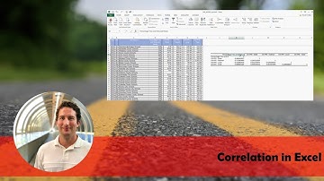 Excel Lesson 11 - Correlation (PPE Example from NC DPI)