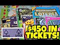 HUGE SESSION! $450 In Texas Lottery scratch off tickets!
