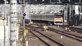 2753M 205系ケヨM14編成 しもうさ　2837Y E233系E10編成+E64編成 湘南新宿ライン　大宮到着