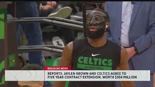 Celebrity Jaylen Brown finally signs supermax with Celtics, inking richest deal in NBA history Profile