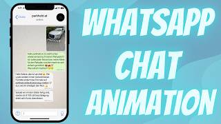 Custom WhatsApp Text Message Chat Animation