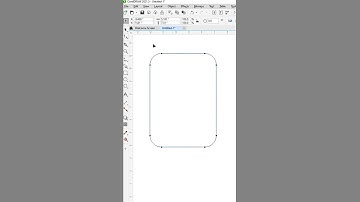 #shorts Creating rounded corners in CorelDraw