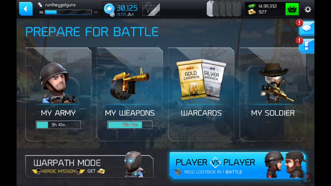 Warfriends episode 39 start to finish, and overview of what guns/ units to use and buy.