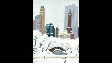 ⛄️ Christmas in New York | Christmas illustration | Procreate | Cozy Digital Illustration ⛸️✨