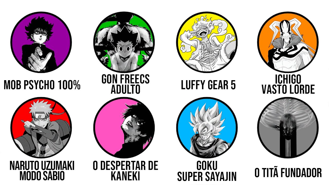 As Transformações Mais Épicas dos Animes Explicadas em 14 Minutos!