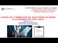 ISO 19011-CURSO DE FORMACIÓN DE AUDITORES/MÓDULO13/Alex Cárdenas