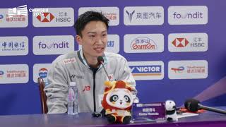 Kento Momota: "I'll still be involved in badminton in some form"｜Thomas Cup｜Chengdu 2024｜Japan｜桃田賢斗