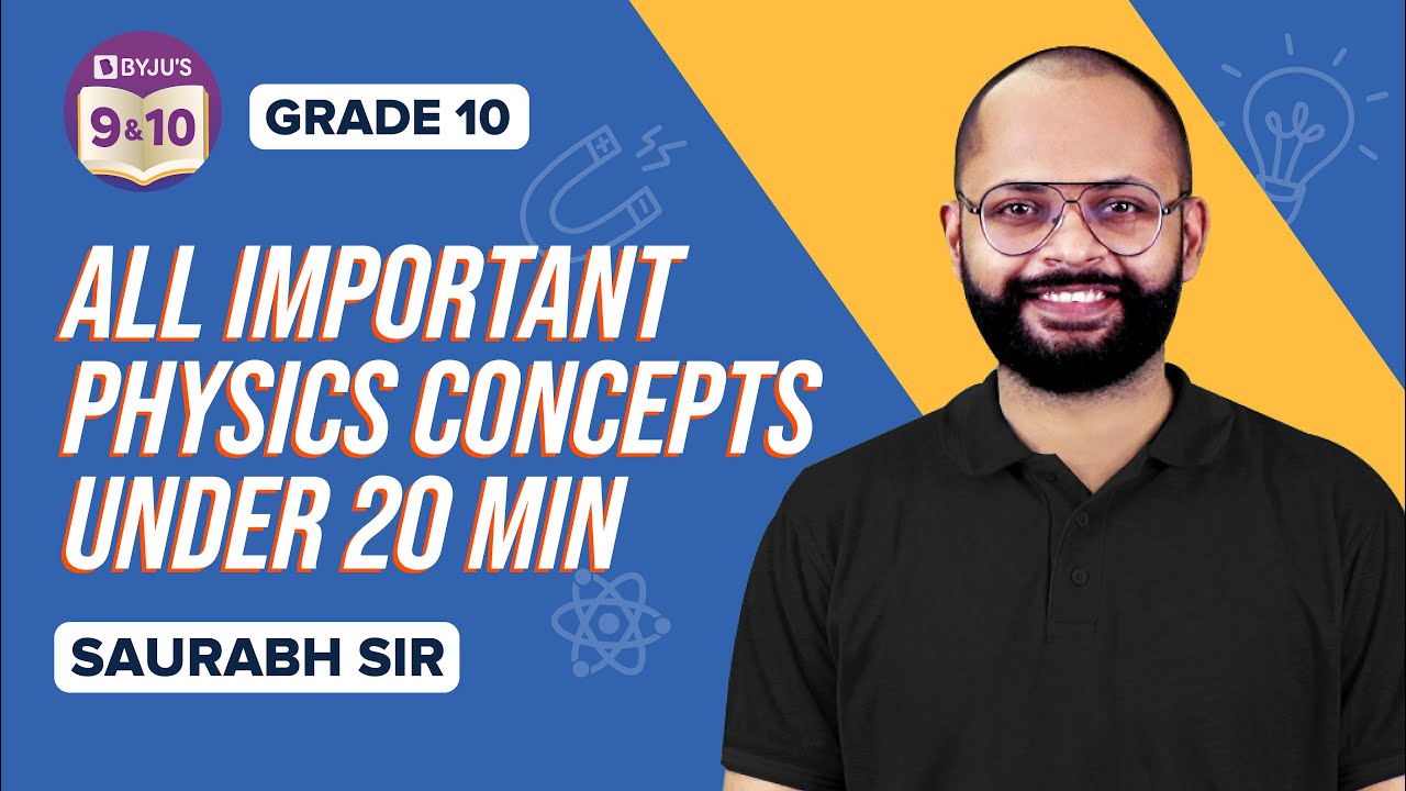 All important physics concepts under 20 min cbse class 10 science
