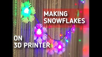 HOW To Make SNOWFLAKES on Garland And Print On 3D Printer