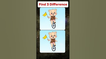 Only Genius People Can Find the 3 Differences!🥸🔥#findthedifferences #iqtest #quiz