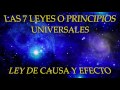 LAS 7 LEYES O PRINCIPIOS UNIVERSALES-LEY DE CAUSA Y EFECTO