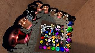 Juandale Pringle, Obunga Family, Selene Delgado, Nico's Nextbots Family Chase Me Maze In Garry's Mod