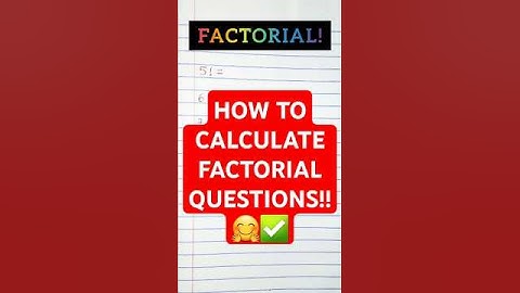 FACTORIAL! #factorial #maths #easymaths #mathssolving #shorts #shortsfeed