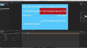 Understanding The After Effects Text Range Selector